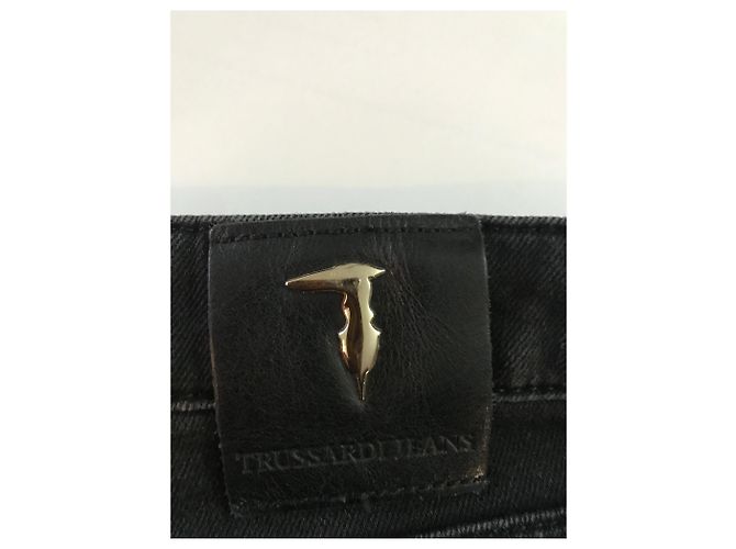 Jeans slim negros Trussardi Jeans de denim - vista 7