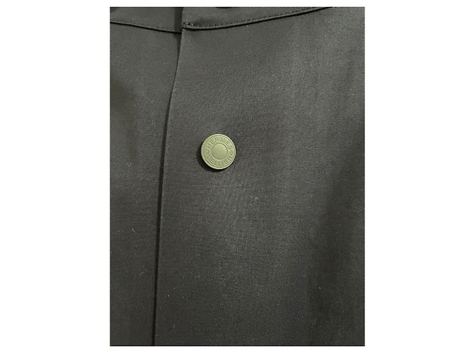 Hermès Mantella da equitazione impermeabile HERMES navy Blu navy - vista 4