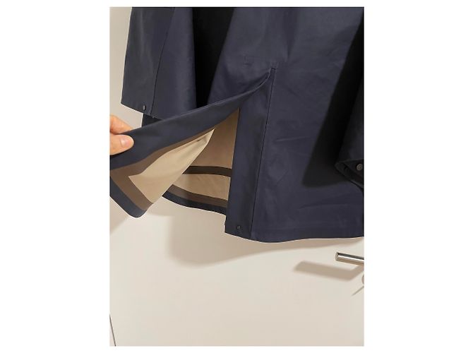 Hermès Mantella da equitazione impermeabile HERMES navy Blu navy - vista 8