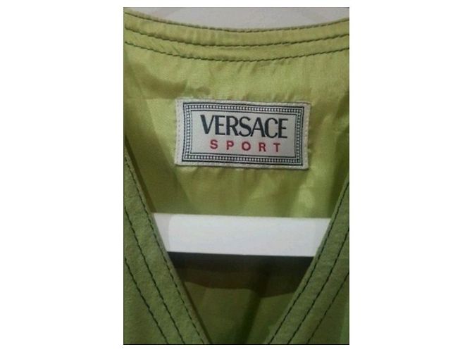 Versace Vintage Medusa grüne Weste - Ansicht 8