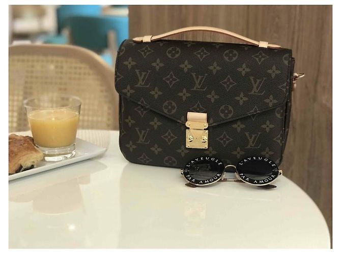 Pochette Metis Louis Vuitton Marrone in Tela - vista 2