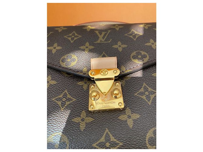 Pochette Metis Louis Vuitton Marrone in Tela - vista 9