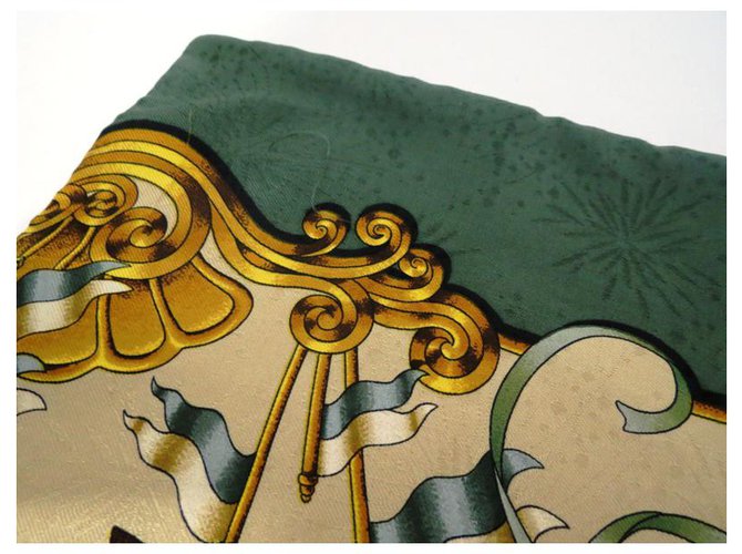 -Gran bufanda hermès Verde - vista 10