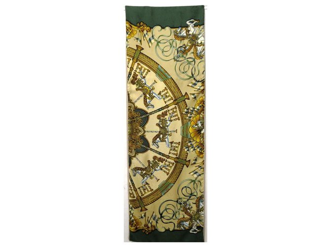 -Gran bufanda hermès Verde - vista 2