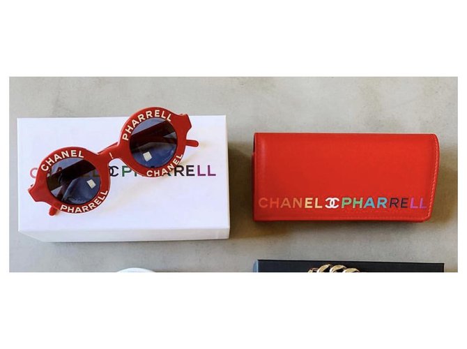 Chanel Occhiali da sole Rosso - vista 2