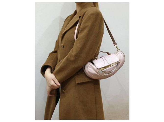 Fendi Mirror Clutch Cross body Borsa vanity Bag Rosa - vista 11