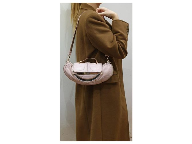 Fendi Mirror Clutch Cross body Borsa vanity Bag Rosa - vista 13