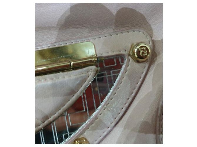 Fendi Mirror Clutch Cross body Borsa vanity Bag Rosa - vista 3