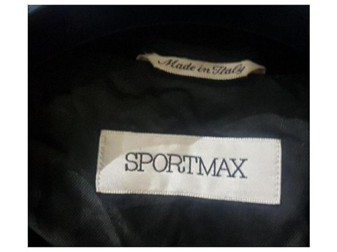 Abrigo sportmax chic negro - vista 5