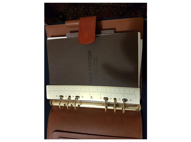 Louis Vuitton Large leather diary cover Caramel - view 4