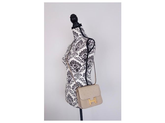 Bolso Hermès Constance III Beige - vista 13