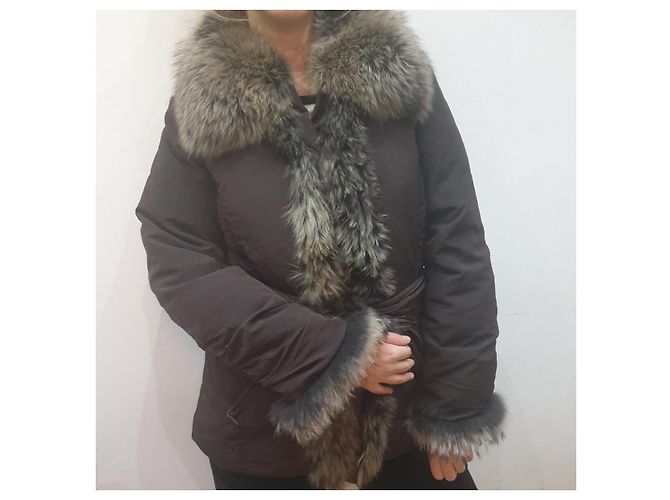 Plumífero Max Mara con pelo Castaño - vista 11
