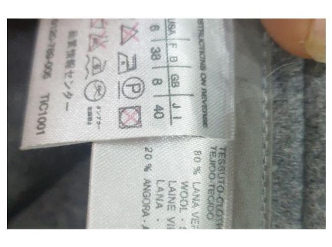 Abrigo sportmax gris con botonadura forrada - vista 4