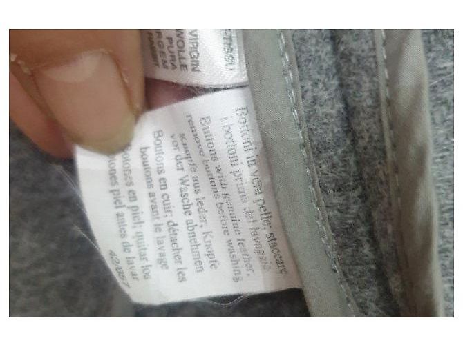 Abrigo sportmax gris con botonadura forrada - vista 5