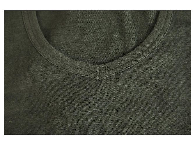 Isabel Marant Etoile Camicetta canotta lunga senza maniche in lino grigio scuro tg S Grigio antracite - vista 5