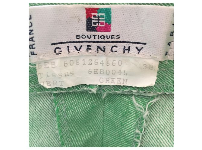 Traje Givenchy de algodón verde Talla 38 - vista 4
