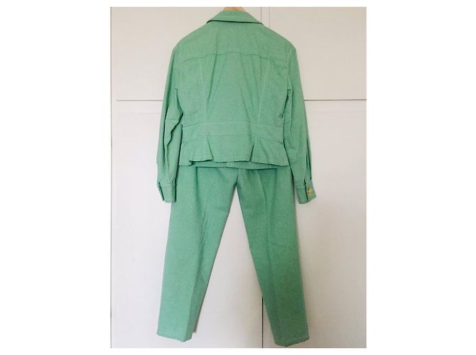 Traje Givenchy de algodón verde Talla 38 - vista 5