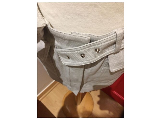 Minifalda Isabel Marant Etoile JORIE gris de algodón - vista 6