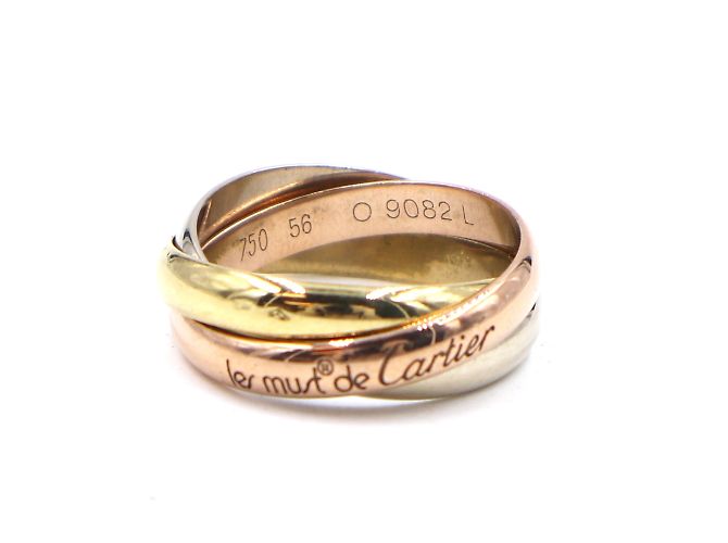 Love Cartier Tricolor 18k Trinity Ringgröße 56 - Ansicht 10