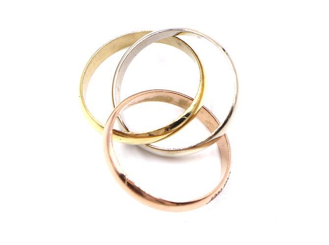 Love Cartier Tricolor 18k Trinity Ringgröße 56 - Ansicht 6