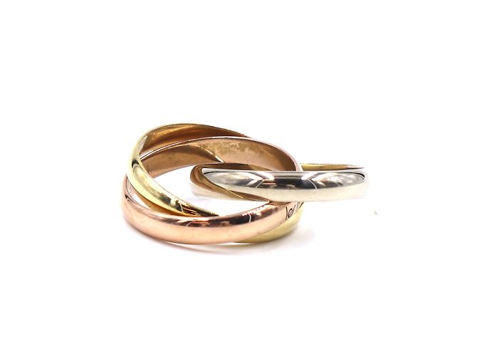 Love Cartier Tricolor 18k Trinity Ringgröße 56 - Ansicht 7
