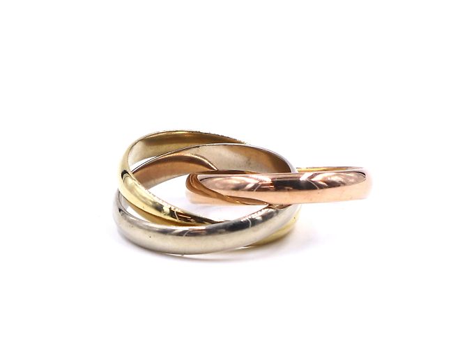 Love Cartier Tricolor 18k Trinity Ringgröße 56 - Ansicht 9
