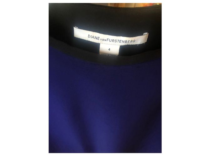 Top de seda Diane Von Furstenberg Azul marino S - vista 2