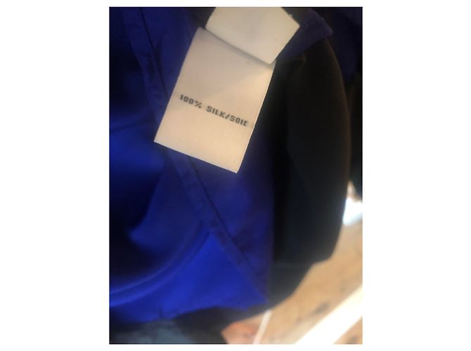 Top de seda Diane Von Furstenberg Azul marino S - vista 3