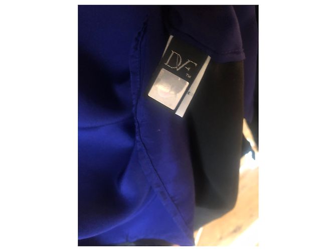 Top de seda Diane Von Furstenberg Azul marino S - vista 4