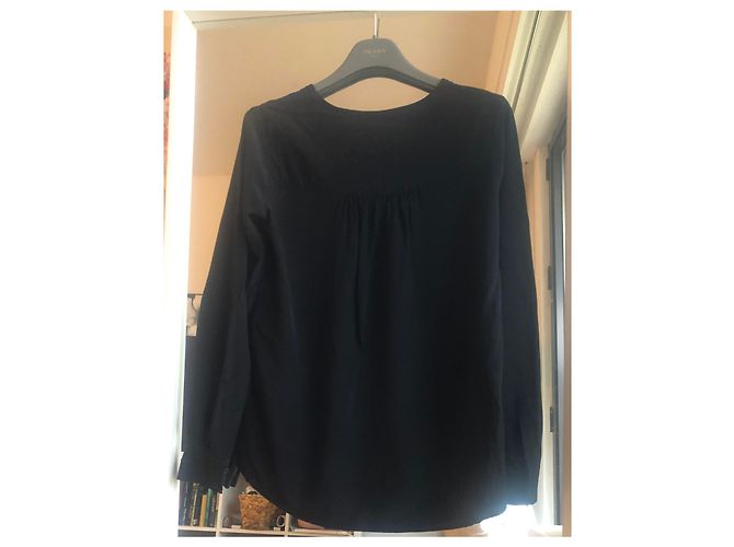Top de seda Diane Von Furstenberg Azul marino S - vista 5