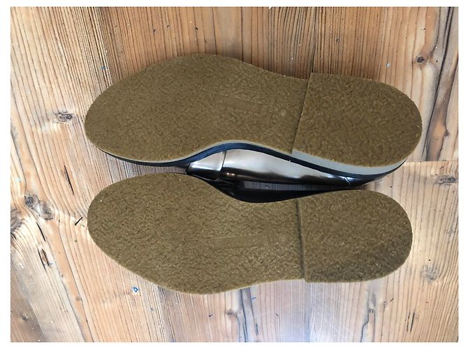 Autre Marque Grey Mer Leder Loafer Silber Grösse 40 - Ansicht 4