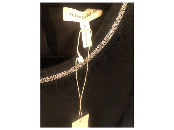 Ann Taylor Kleid Schwarz Acryl Größe S - Ansicht 2