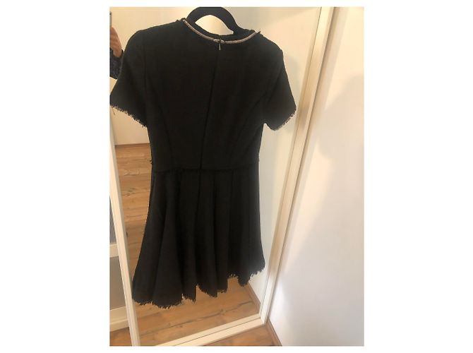 Ann Taylor Kleid Schwarz Acryl Größe S - Ansicht 3