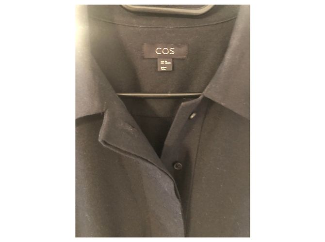 Cos Kleid aus Wolle Schwarz - Ansicht 2