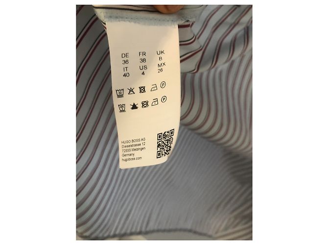 Top Hugo Boss de algodón azul claro M - vista 2