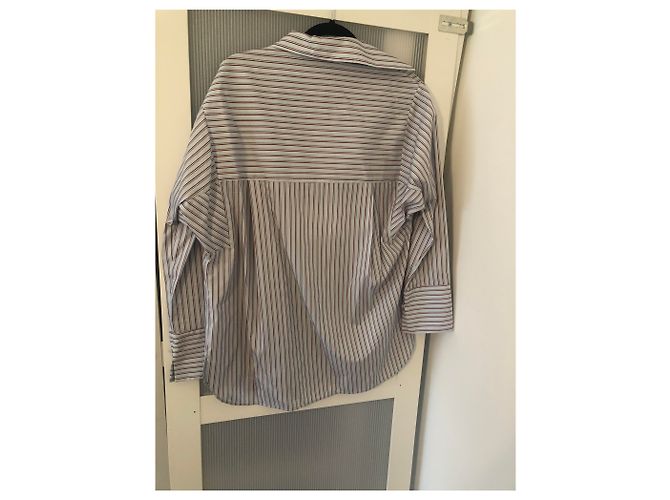 Top Hugo Boss de algodón azul claro M - vista 4