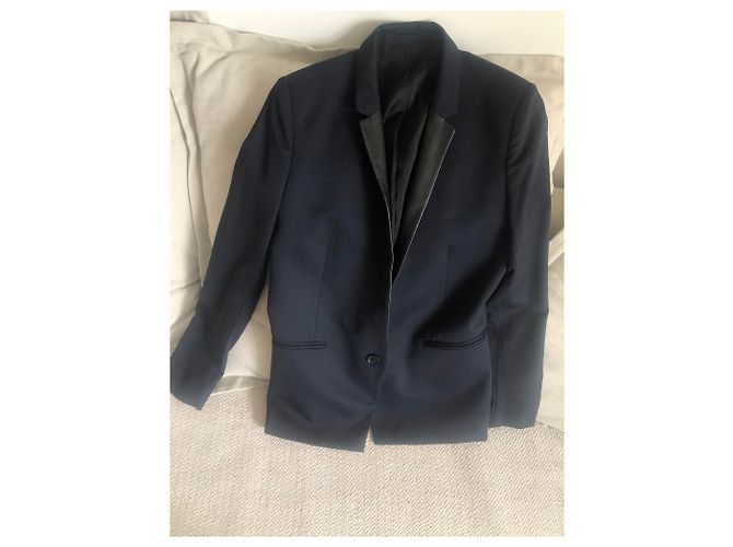 The Kooples Navy Blue Wool Jacket 38 - view 3