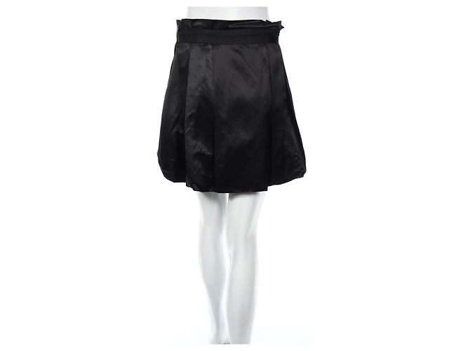 Falda Club Monaco negra de algodón y viscosa Talla XS Negro - vista 5