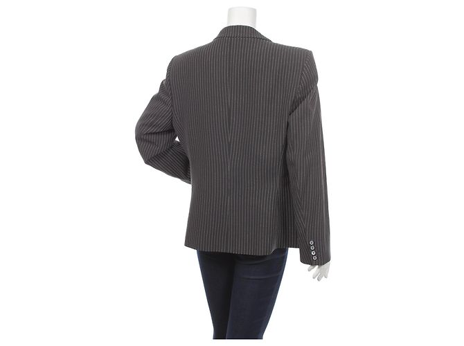 Blazer Marc Cain preto de bolinhas lã e viscose XL - vista 5