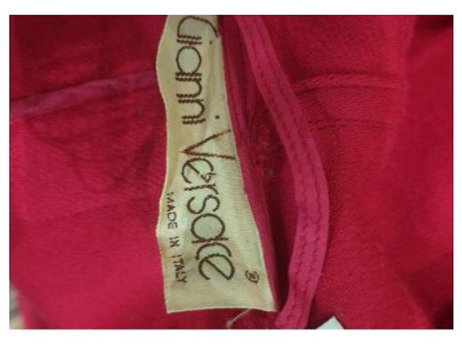 Gianni Versace vintage montgomery cappotto Rosso - vista 5