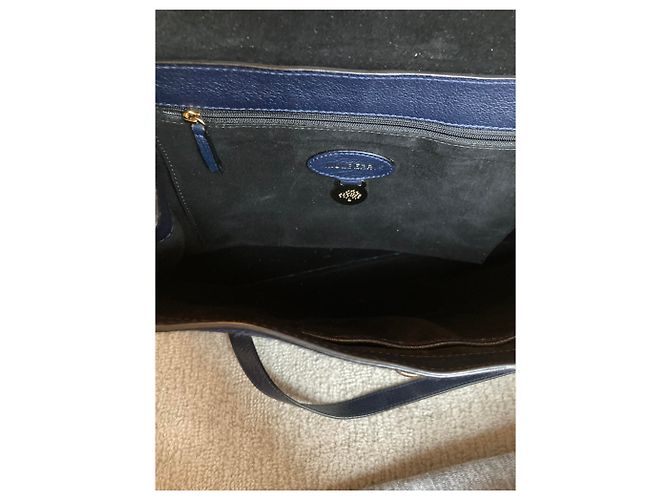 Borsa a mano Mulberry Alexa Blu Effetto Puledro - vista 4