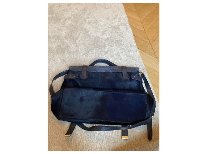 Borsa a mano Mulberry Alexa Blu Effetto Puledro - vista 6