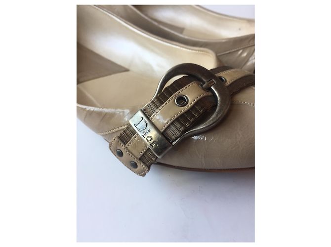 Bailarinas Dior de charol beige - vista 4