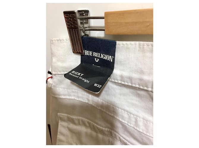 Vaqueros Ricky de True Religion, tamaño 32/34 unisexo Blanco - vista 5