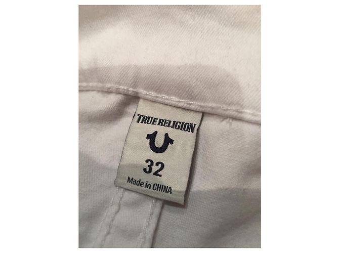 Vaqueros Ricky de True Religion, tamaño 32/34 unisexo Blanco - vista 9