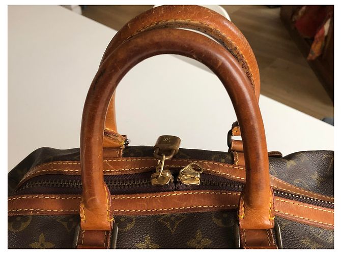 Borsa da viaggio Louis Vuitton Marrone Pelle - vista 4