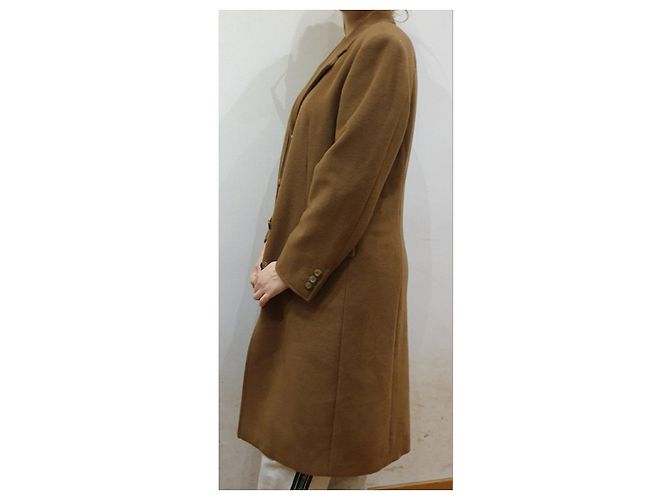Abrigo Max Mara de lana marrón claro - vista 3