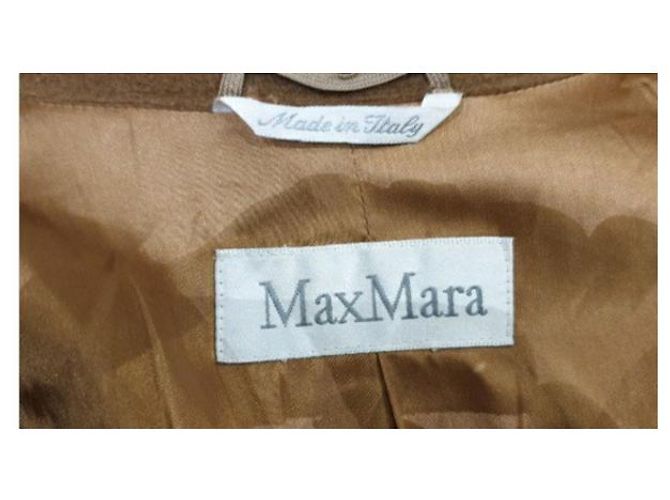 Abrigo Max Mara de lana marrón claro - vista 5