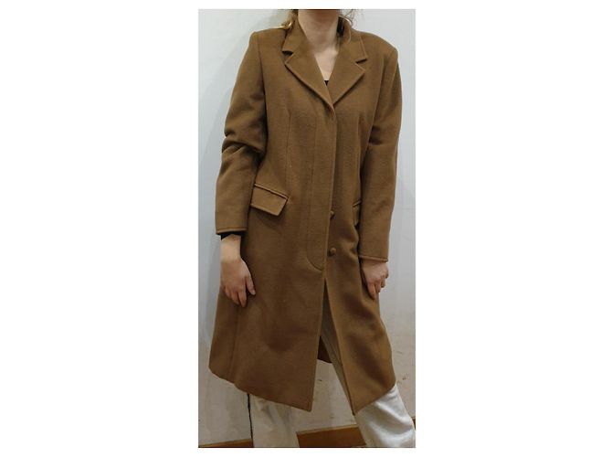 Abrigo Max Mara de lana marrón claro - vista 9