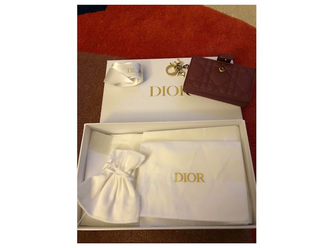 Cannage Dior Tarjetero con fuelle - vista 3